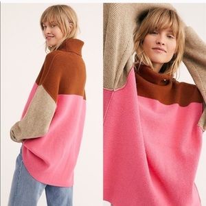 Free people colorblock sweater